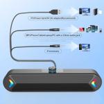 LENRUE USB-Powered Desktop Speakers with LED Lights