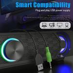 RGB Desktop Speakers with LED Lights for Gaming