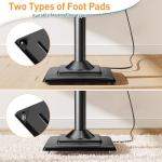 Adjustable Height Speaker Stands with Cable Management