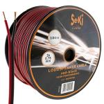 100m Red/Black Speaker Cable 2x0.75mm²