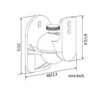 Duronic SPS1010 Universal Wall Mounts for Speakers