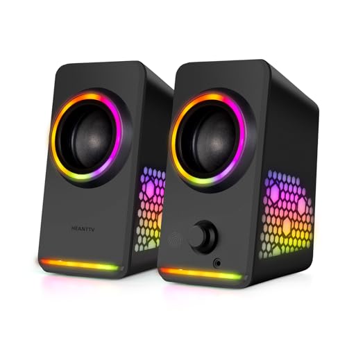RGB Bluetooth Gaming Speakers with Subwoofer and LED