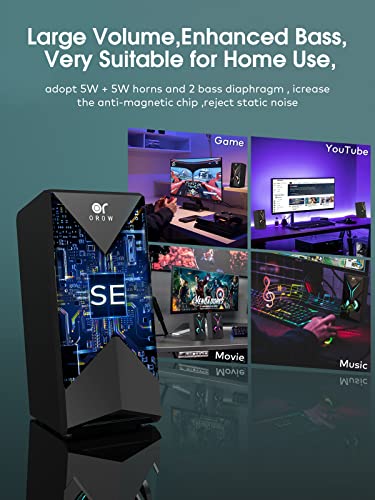 RGB Desktop Speakers with LED and Volume Control
