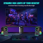 RGB Bluetooth Gaming Speakers with Subwoofer and LED