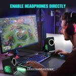 RGB Bluetooth Gaming Speakers with Subwoofer and LED