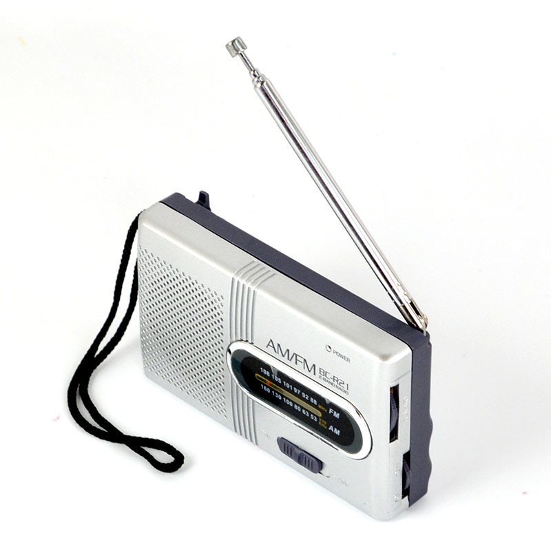 Portable Mini AM/FM Radio with Telescopic Antenna