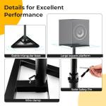 Adjustable Studio Speaker Stands with Safety Features