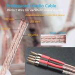 WOWLED HiFi 13 AWG Speaker Wire with Banana Plugs