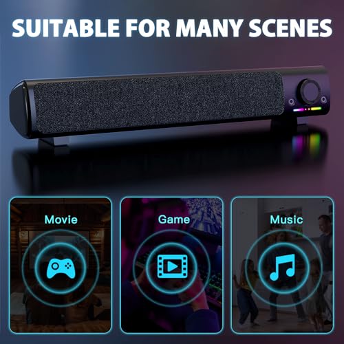 HPYLIF·H USB PC Gaming Speakers for Desktop