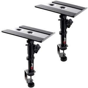 Clamp-on Studio Monitor Speaker Stand Pair - Heavy Duty