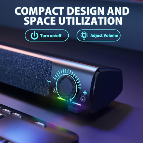 HPYLIF·H USB PC Gaming Speakers for Desktop