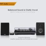 LONPOO Classic Wooden Passive Bookshelf Speakers Pair