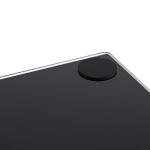 TekBox 2x Speaker Stands - Modern Black Glass