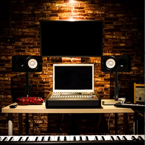 Clamp-on Studio Monitor Speaker Stand Pair - Heavy Duty