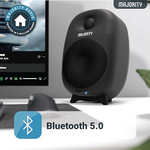 Majority D80 Bluetooth Bookshelf Speakers with Remote