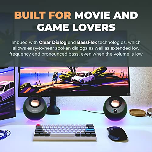 Creative Pebble Pro 2.0 USB-C Speakers with RGB