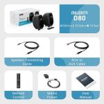 Majority D80 Bluetooth Bookshelf Speakers with Remote