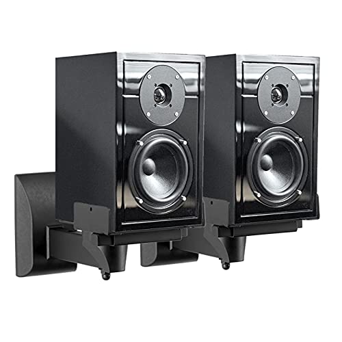 Universal Dual Speaker Wall Mounts, Tilt & Swivel