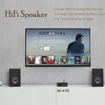 LONPOO Classic Wooden Passive Bookshelf Speakers Pair