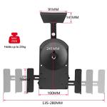 Universal Dual Speaker Wall Mounts, Tilt & Swivel