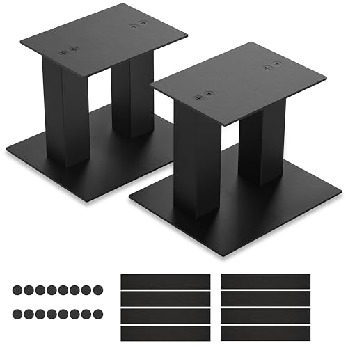 BQKOZFIN Universal Metal Speaker Stands for Audio