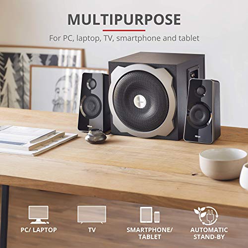 Trust Tytan 2.1 Subwoofer PC Speakers - Black