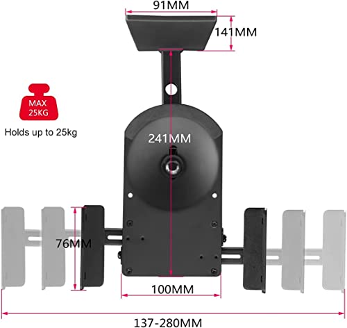 Universal Dual Speaker Wall Mounts, Tilt & Swivel