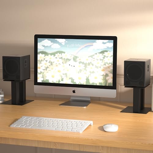 BQKOZFIN Universal Metal Speaker Stands for Audio