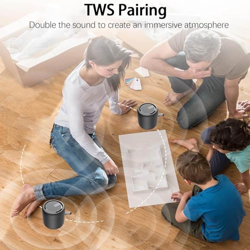 Portable Waterproof Bluetooth Speaker with Surround Sound