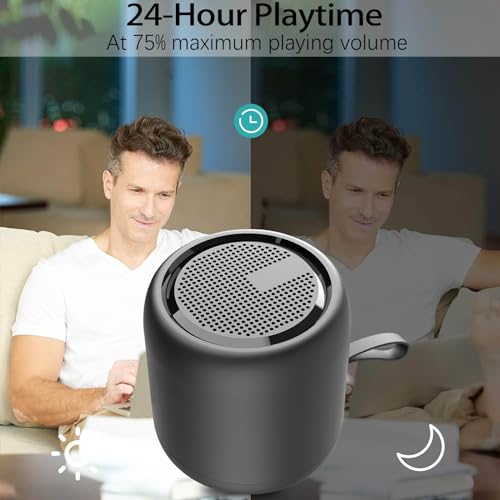 Portable Waterproof Bluetooth Speaker with Surround Sound