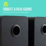 JAM Bluetooth Compact Bookshelf Speakers - Black