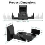 Adjustable Wall Mounts for Large Speakers - Black