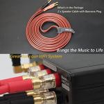 High-End 14 AWG Copper Speaker Wire Cable 2M