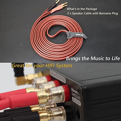 High-End 14 AWG Copper Speaker Wire Cable 2M