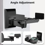 Adjustable Wall Mounts for Large Speakers - Black