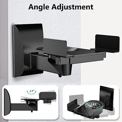 Adjustable Wall Mounts for Large Speakers - Black