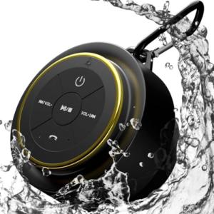 iFox Waterproof Bluetooth Shower Speaker with Mic