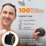 iFox Waterproof Bluetooth Shower Speaker with Mic