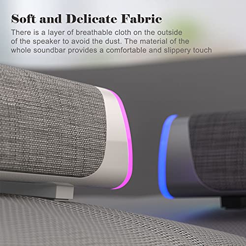 SOULION R30 Portable Computer Speakers with LED Lights