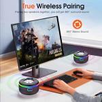 Waterproof Bluetooth Shower Speaker with Time Display