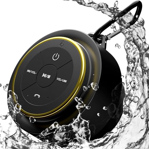 iFox Waterproof Bluetooth Shower Speaker with Mic
