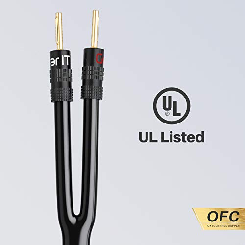 Hi-Fi 2x4mm Speaker Wire with Banana Plugs