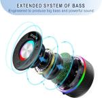 Portable Bluetooth Shower Speaker with RGB Lights