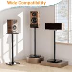 ELIVED Universal Surround Sound Speaker Stands - Black