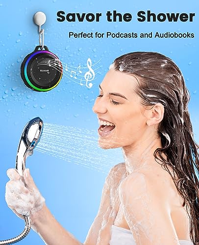 Kunodi IPX7 Waterproof Bluetooth Shower Speaker