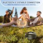 Portable Bluetooth Shower Speaker with RGB Lights