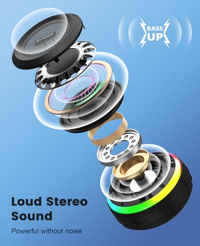 Kunodi IPX7 Waterproof Bluetooth Shower Speaker