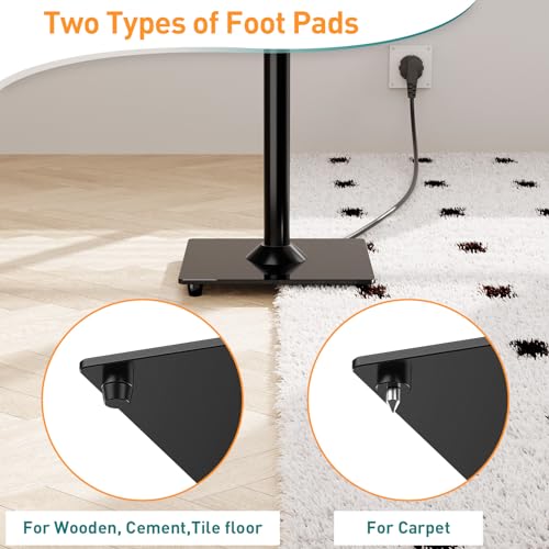 ELIVED Universal Surround Sound Speaker Stands - Black