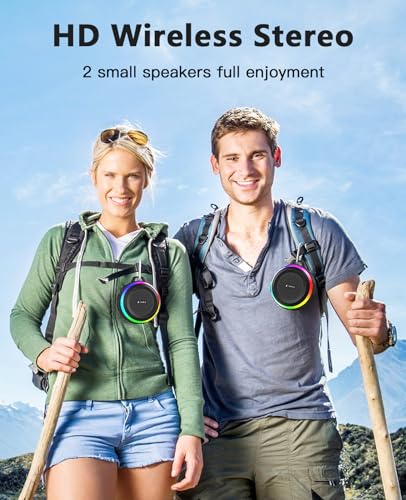 Kunodi IPX7 Waterproof Bluetooth Shower Speaker