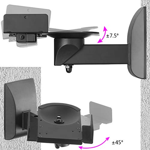 Adjustable Dual Side Speaker Wall Mount Bracket